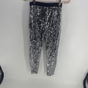 Revolve NBD Got that Spark Womens Silver New Sequin pant legging X-Small